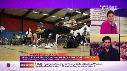 On peut tout dire sur RMC :  Les plus de 65 ans soumis à une troisième dose de vaccin  - 10/11