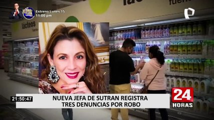 Nueva jefa de SUTRAN fue intervenida tres veces acusada de hurto según investigación policial