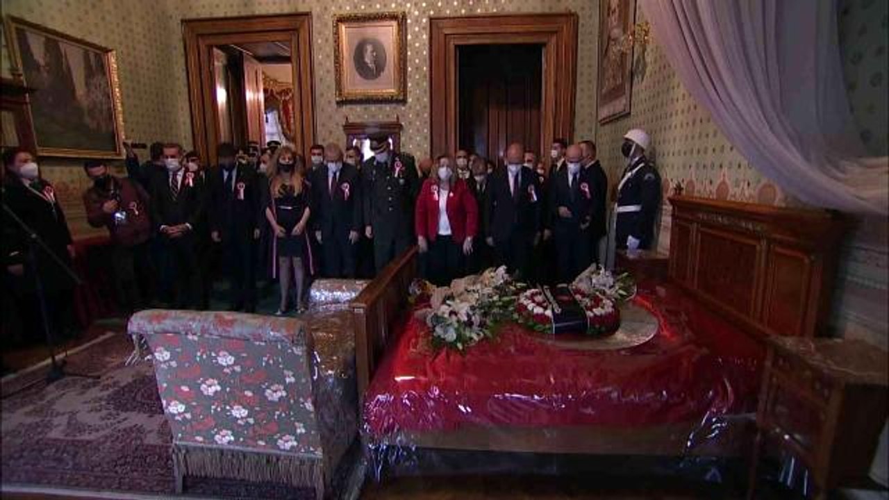 Gazi Mustafa Kemal Atatürk, vefatının 83'üncü yıl dönümünde Dolmabahçe Sarayı'nda anıldı