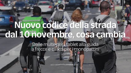 Download Video: Nuovo codice della strada dal 10 novembre, cosa cambia