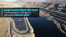 Aşağı Kaleköy Hibrit GES Tesisi Cumhurbaşkanı Erdoğan'ın talimatıyla hizmete girdi