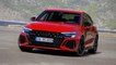 The new Audi RS 3 Sportback Design in Tango red