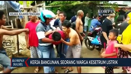 Kerja Bangunan, Seorang Warga Kesetrum Listrik