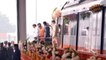 CM Yogi Adityanath flags off trial run of Kanpur Metro