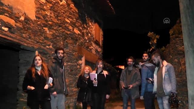 Hayalet köyü nde korku filmi çekiliyor