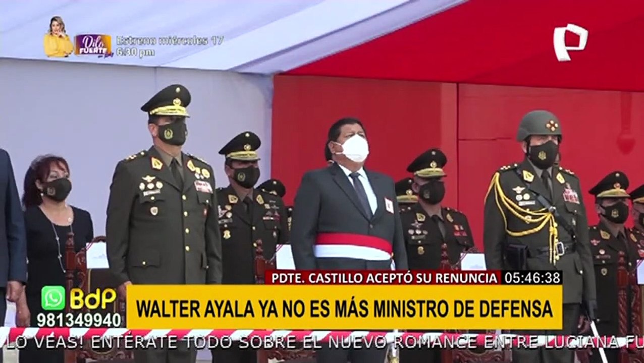 Óscar Valdés: El próximo ministro de Defensa tiene que tener una hoja de vida impecable