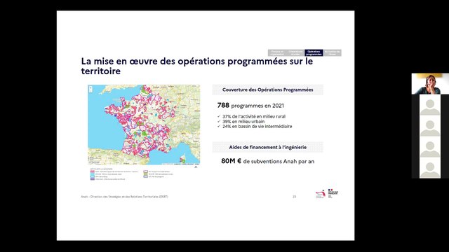 Webinaire FAIRE - L'ANAH, une réponse territoriale aux enjeux de l'habitat privé: organisation, missions, résultats