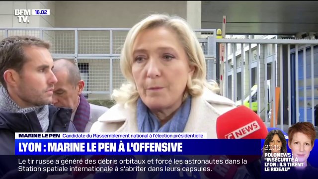 Insécurité à Lyon: pour Marine Le Pen, ce sont des voyous qui ont pris le pouvoir