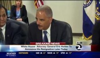 US Attorney General Eric Holder Expected To Resign Today