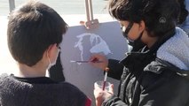 Öğrenciler Atatürk'ün 20 farklı siluetini resmetti
