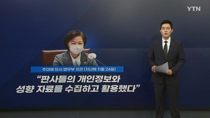 [뉴스나이트] 손준성 관여 '판사 사찰 논란' 재점화 / YTN