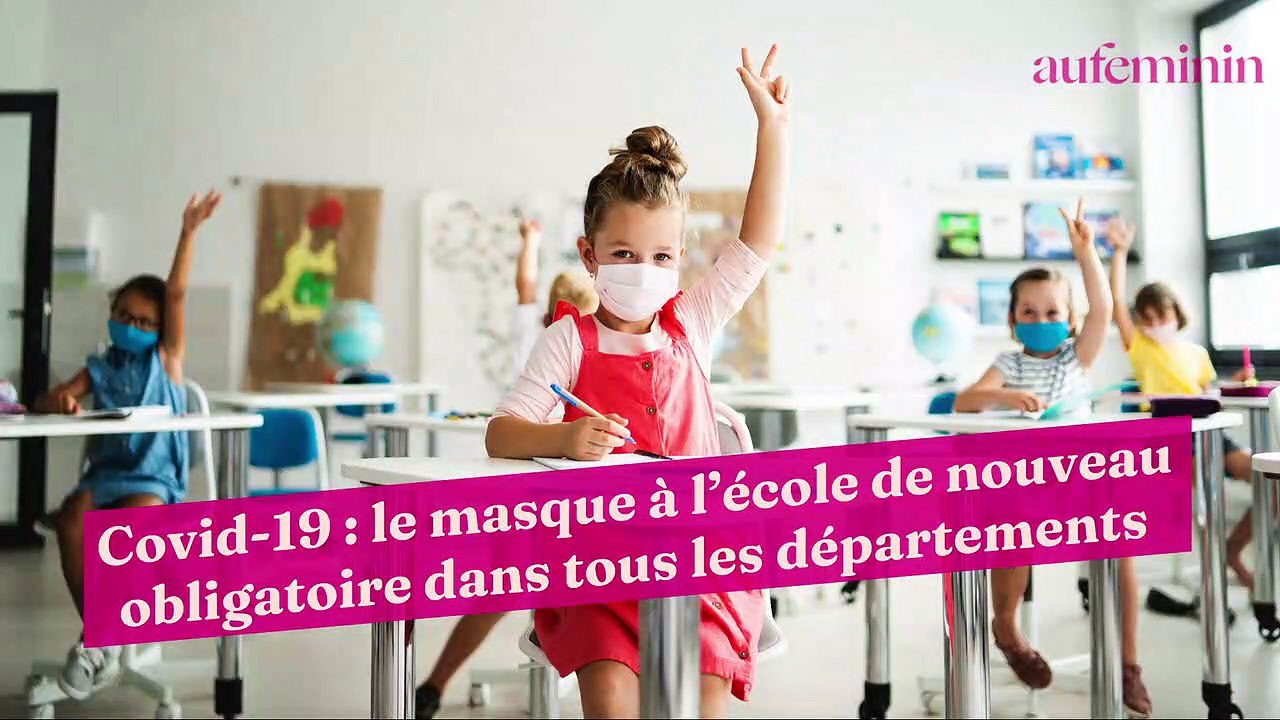 Covid-19 : le masque à l’école de nouveau obligatoire dans tous les départements
