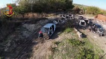 Controlli con droni sul territorio: rinvenute 18 auto rubate in agro di Canosa. In un'auto chiodi a tre punte per sfuggire alle Forze dell'ordine - VIDEO
