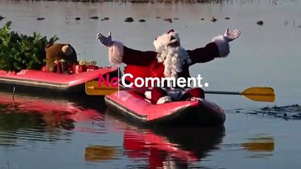 -"Santa of Jerusalem" visits Sea of Galilee ahead of Christmas