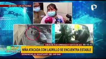 Niña atacada con ladrillo por sujeto con alteraciones mentales fue operada anoche