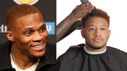 Russell Westbrook's Copper Fade Recreated by a Barber
