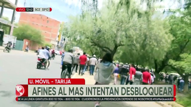 Tarija amaneció con varias carreteras bloqueadas, hubo enfrentamientos al mediodía