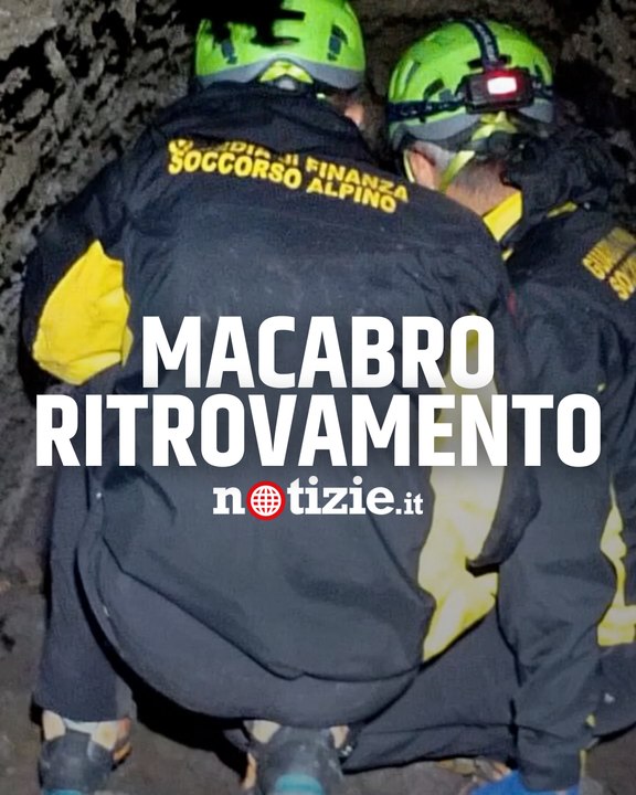 Sicilia, resti di un uomo morto da decenni trovati in una grotta sull’Etna: il video