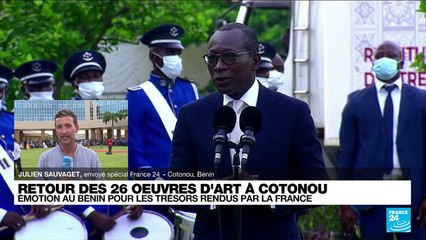 Restitution des 26 oeuvres d'art : émotion au Bénin pour les trésors rendus par la France