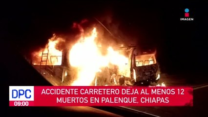 下载视频: Al menos 12 muertos en Palenque, Chiapas, tras accidente carretero