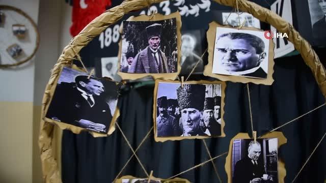 Tuzla Belediyesi Anne Çocuk Eğitim Merkezi'nde çocuklar Atatürk'ü andı