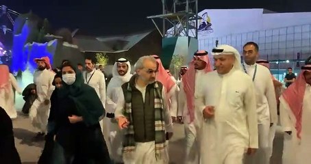 زيارة الأمير وليد بن طلال لمنطقة بوليفارد رياض سيتي