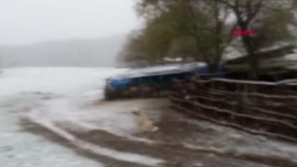 TOKAT'TA YAYLALAR BEYAZA BÜRÜNDÜ