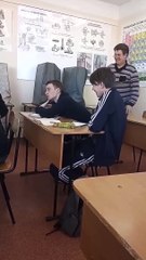 Teacher Wakes Up Sleepy Student