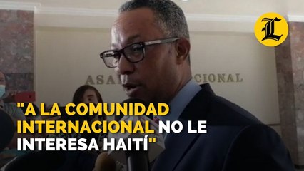 Dionis Sánchez dice "A la comunidad internacional no le interesa Haití"