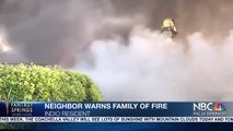 Neighbor Helps Family Escape Flames