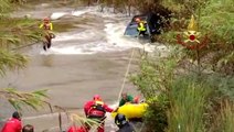 Farmer pulled to safety amid severe flooding in Italy