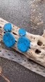 Woman Creates Turquoise Slab to Make Earrings With Polymer Clay