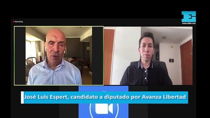 José Luis Espert, candidato a diputado por Avanza Libertad