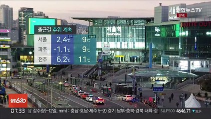 [날씨] 출근길 추위, 낮에도 찬바람…곳곳 가끔 비