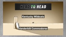 Kentucky Wildcats at Vanderbilt Commodores: Over/Under