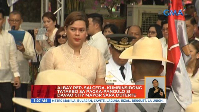Albay Rep. Salceda, kumbinsidong tatakbo sa pagka-pangulo si Davao City Mayor Sara Duterte | UB