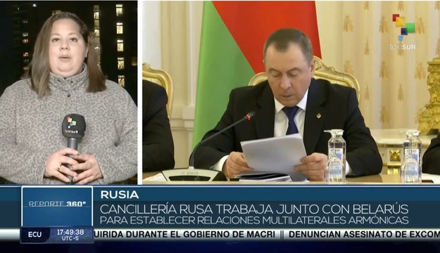 Cancilleres de Rusia y Belarús dialogan en reunión para fortalecer relaciones diplomáticas
