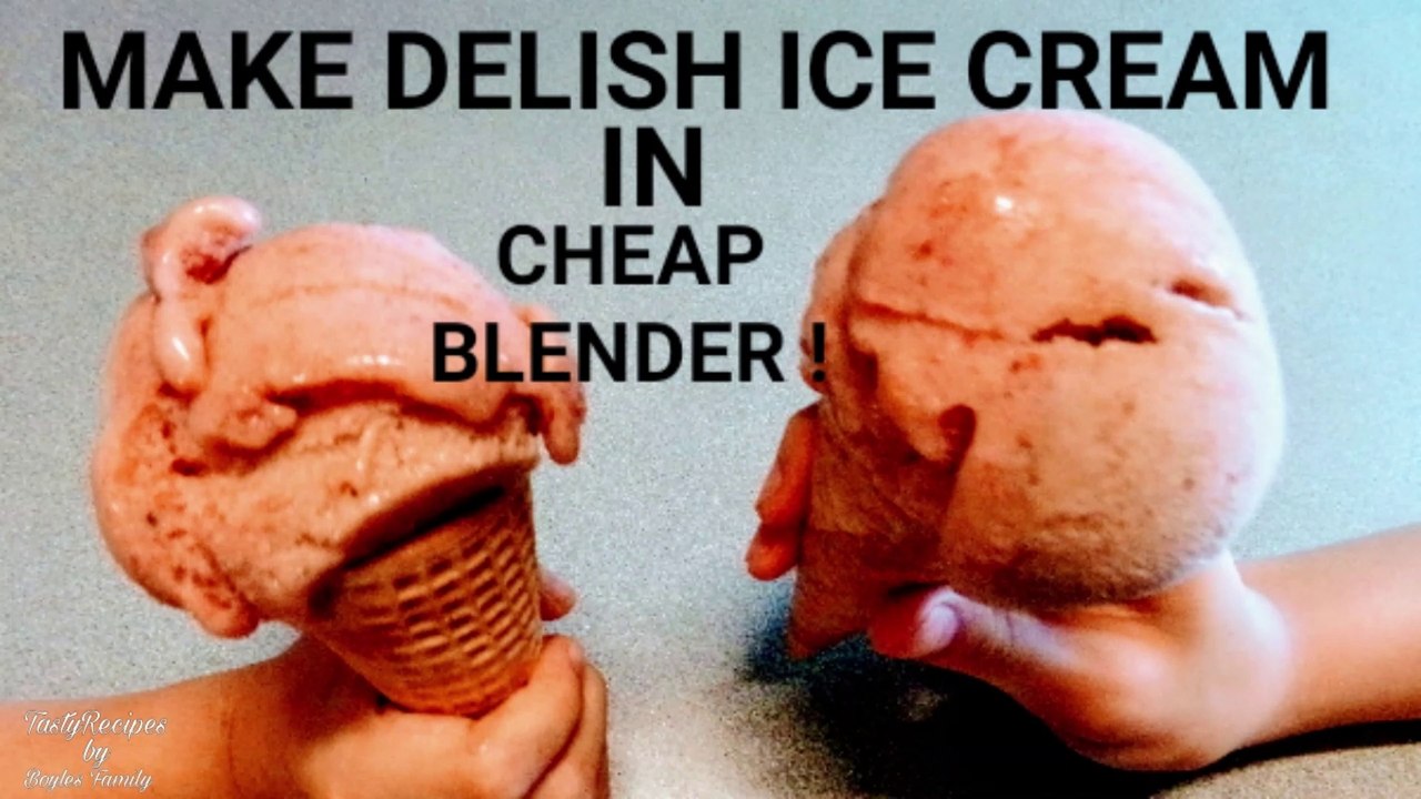 Quick And Easy Banana Ice Cream Recipe in a Cheap Blender (Without Ice Cream Machine)