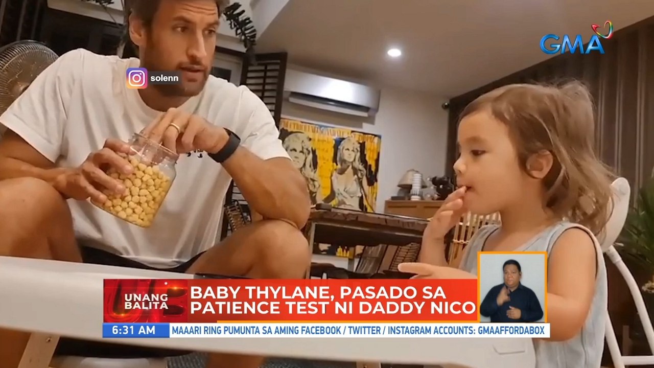 Baby Thylane, pasado sa patience test ni Daddy Nico | UB