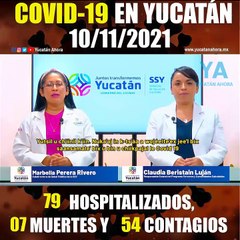 Panorama de Covid-19 en Yucatán. Actualización al 10 de Noviembre de 2021