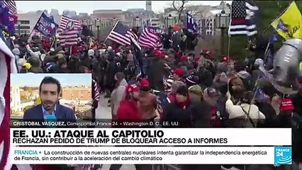 Informe desde Washington: abogados de Trump insisten en bloquear informes de ataque al Capitolio