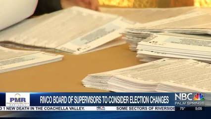 Riverside County Board of Supervisors to Consider Election Changes