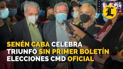 Aunque aún no se ha emitido primer boletín en elecciones CMD, Senén Caba celebra triunfo