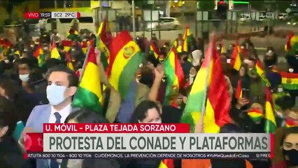Plataformas ciudadanas de La Paz marchan en apoyo al paro que pide abrogar la Ley 1386