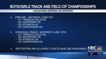 CIF Announces Track and Field Championships