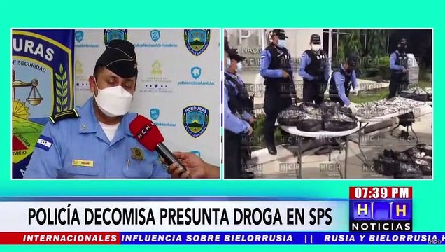 Policía Nacional decomisa unos 230 mil lempiras de supuesta droga en SPS