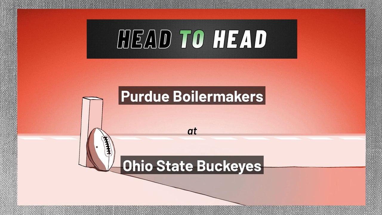 Purdue Boilermakers at Ohio State Buckeyes: Over/Under