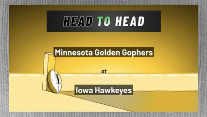 Minnesota Golden Gophers at Iowa Hawkeyes: Spread