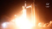 NASA astronauts blast off on mission to the International Space Station