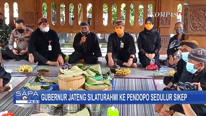 Kunjungi Pendopo, Gubernur Jateng Ganjar Pranowo Apresiasi Sedulur Sikep Mau Divaksinasi